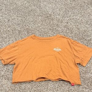 Dickies Burnt Orange Casual Crop Top
